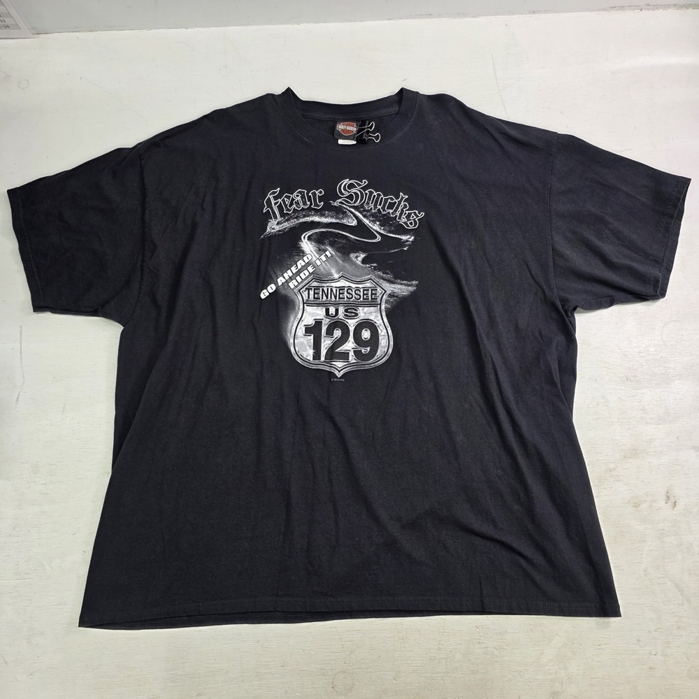 Harley Davidson‎ "Fear Sucks" US 129 Dragon Tallassee TN Mens 3XL Tee Shirt 2010